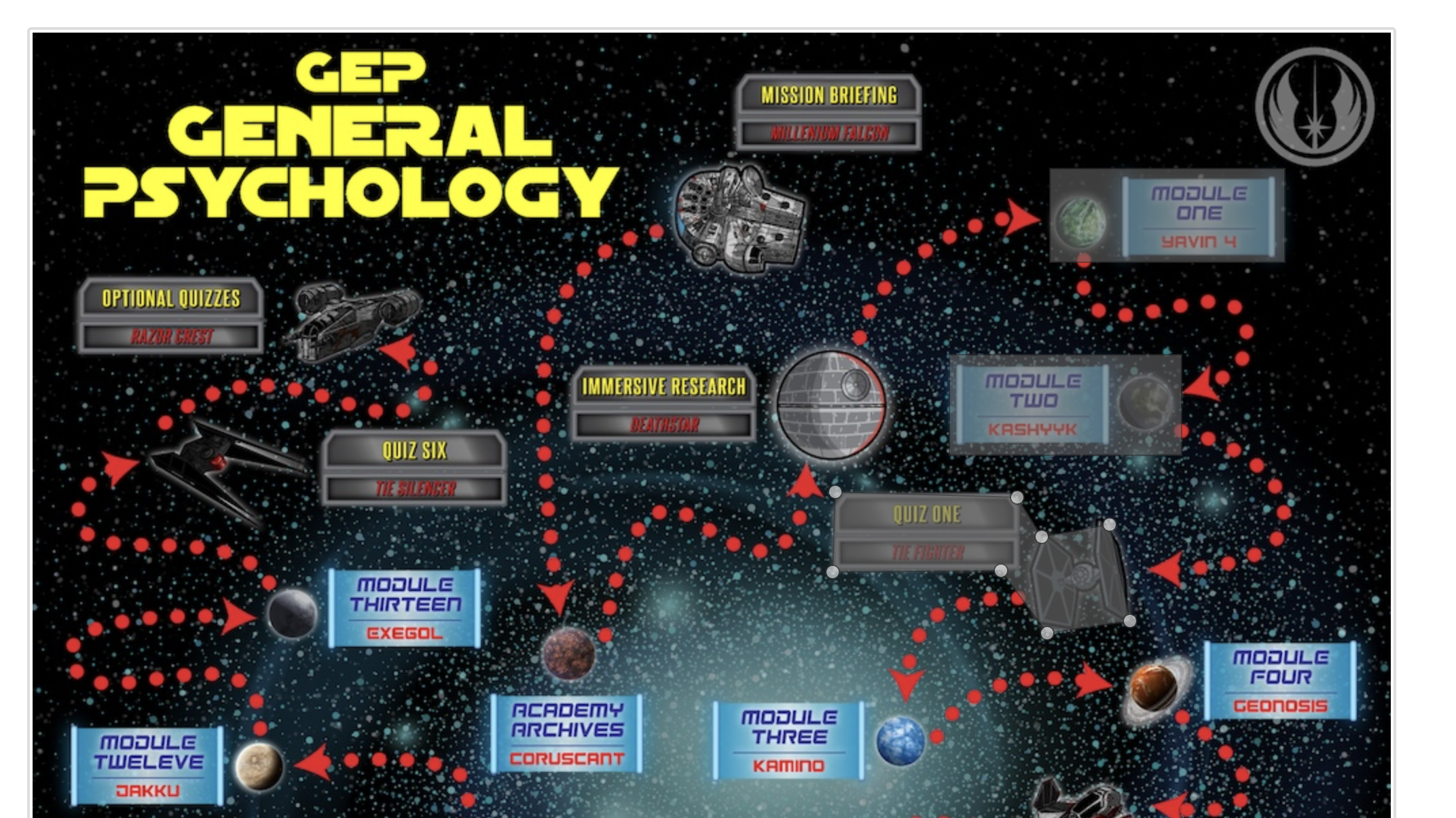 Correctly outlined hotspots on the image map generator website.